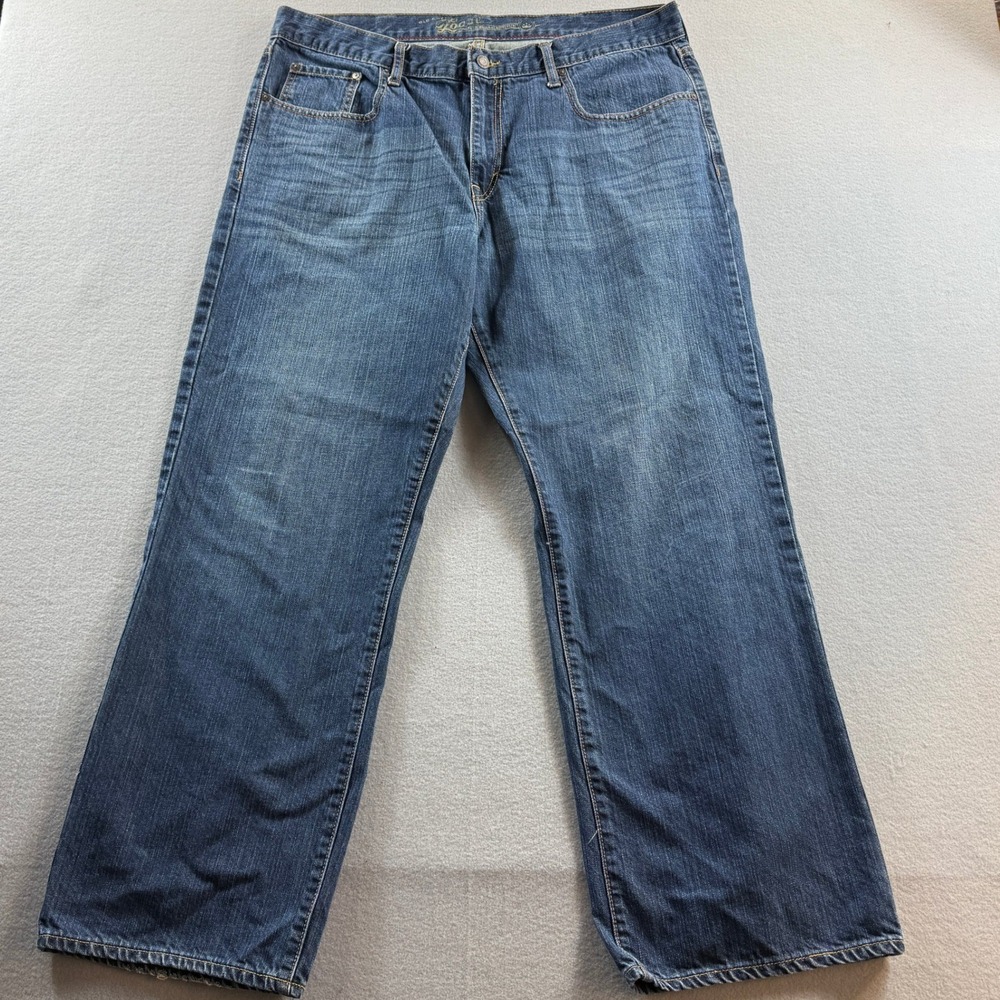 Old Navy Loose Jeans Mens 38x30 Blue Dark Wash Denim Straight Leg